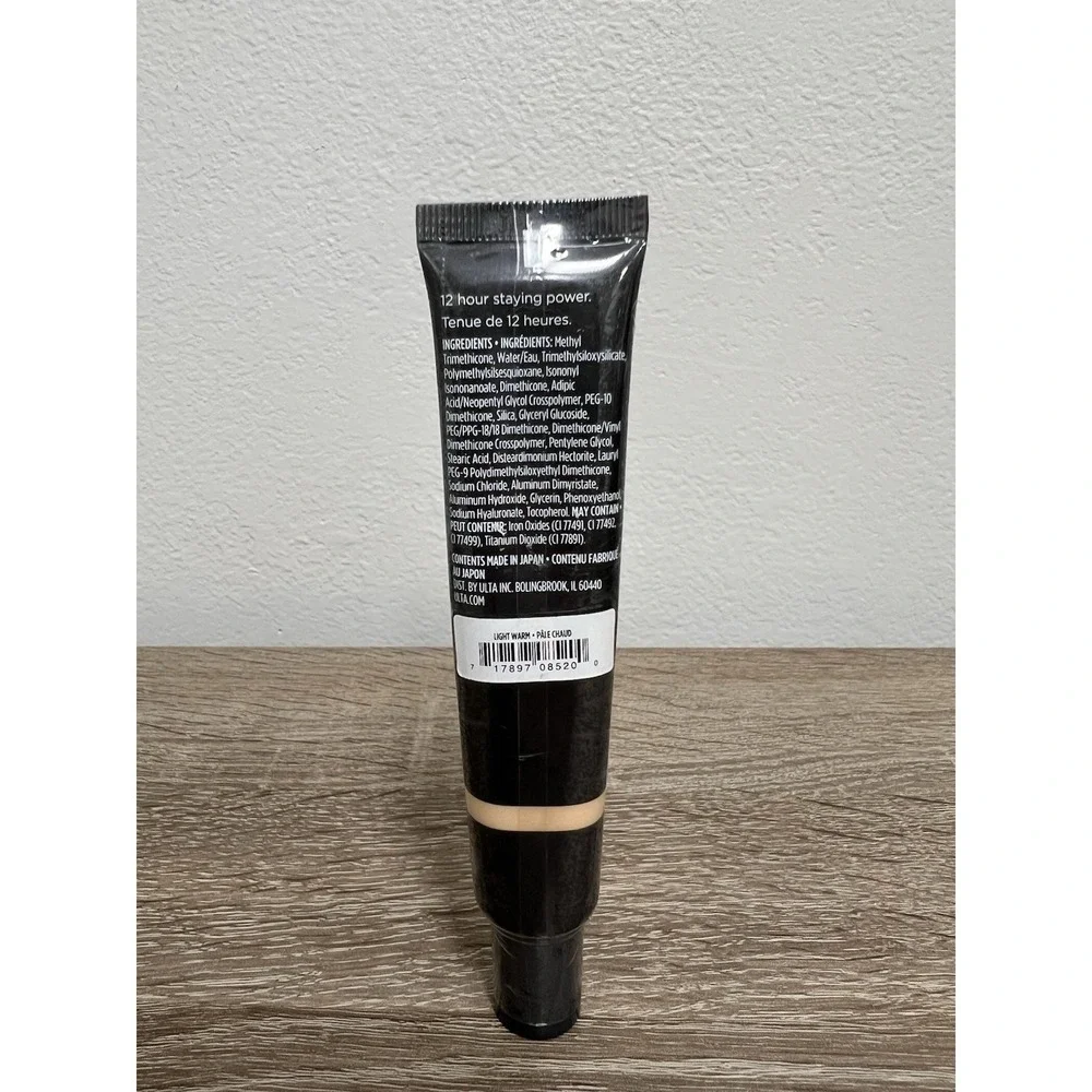 Ulta Beauty Velvet Matte Full Coverage Foundation 1oz Shade Light Warm New